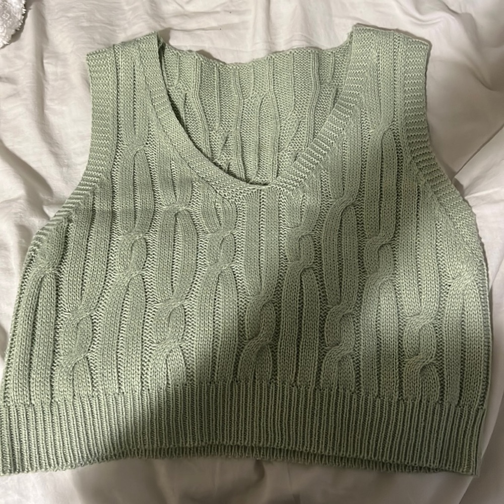 Sage Green Sweater Vest